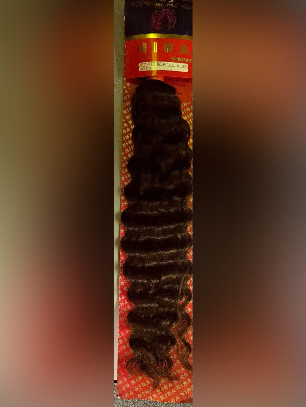 Nina collection. 100% human hair. Water wave.